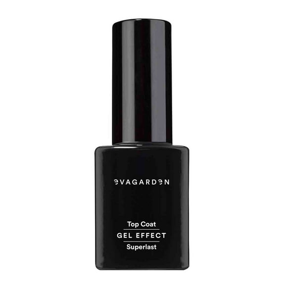 EVAGARDEN Top Coat Gel Effect Superlast Nail Polish - No UV Lamp Needed - Seals Enamel to be Resistant and Shiny - Easy Application for Perfect Mani-Pedi - No Toluene and DBP - 825 - 0.34 oz