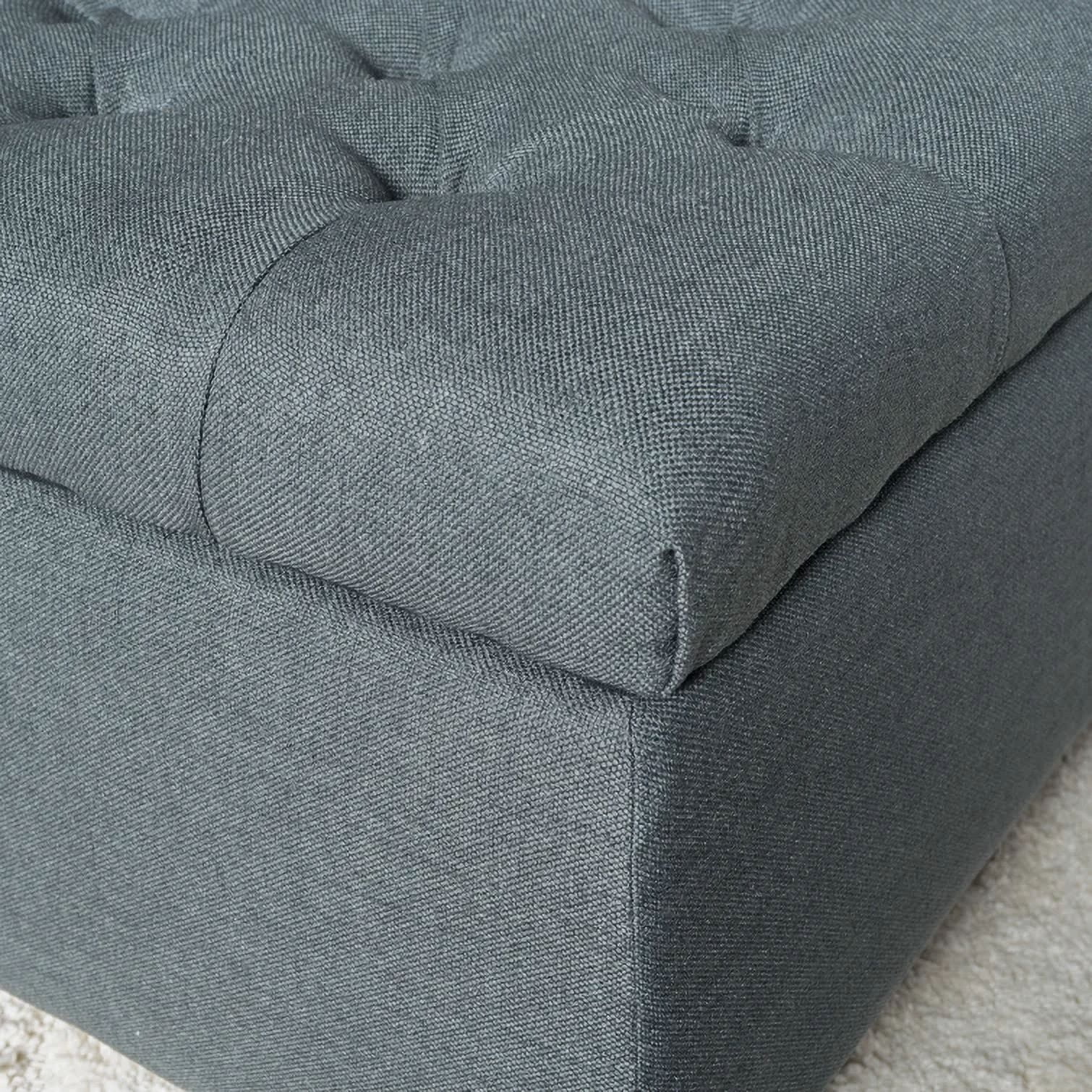 Storage Ottoman, Multipurpose Accent Ottoman for Living Room Bedroom Entryway