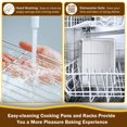 thumbnail image 2 of Toaster Oven Pan and Rack Set, P&P CHEF Toaster Oven Tray with Broiler Rack, Rectangle 12.5&acirc;?, 2 of 7