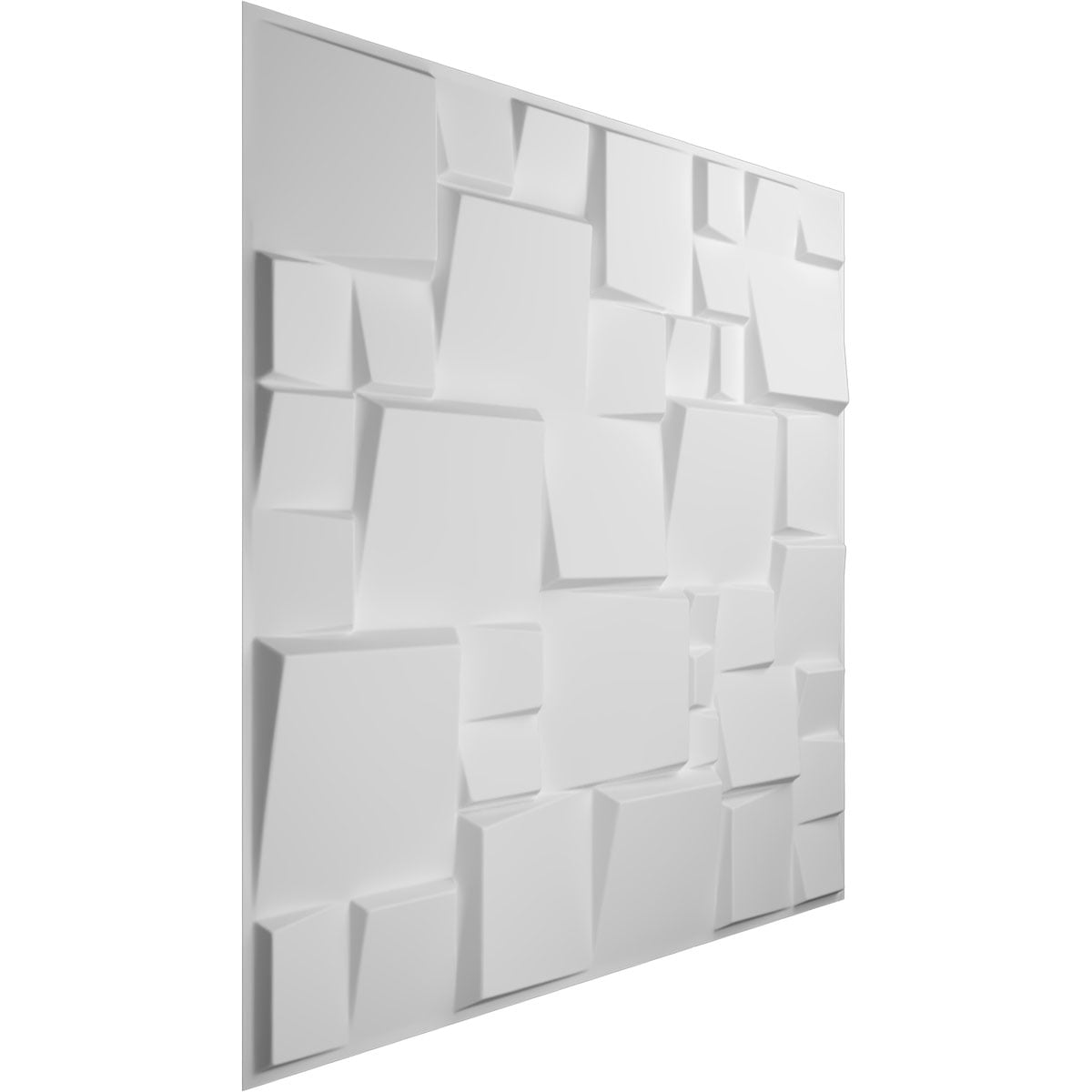 Ekena Millwork 19 5/8"W x 19 5/8"H Modern Square EnduraWall Decorative 3D Wall Panel (12-Pack for 32.1 Sq. Ft.)
