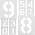 Senikei 10 Sheets Number & Letter Stencils for Painting Plastic