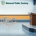 thumbnail image 4 of Silla plegable National Public Seating 2302 Deluxe gris, 4 of 7