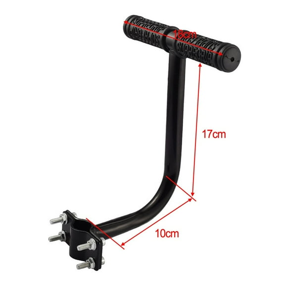 Practical Bike Handlebar Rear Seat Handle Bicycle ChildrenArmrest Bike Saddle Chair Black Non-slip Portable Safety Holder