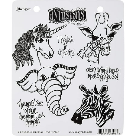 UPC: 0789541066965 | Ranger Dylusions Cling Stamp Set – 8.5  x 7