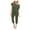 Green, variant on Aayomet Plus Size Jumpsuits For Women Elastic Long With Pockets Jumpsuit Shoulder Women's Sleeve Batwing Waist One Women's,Black M