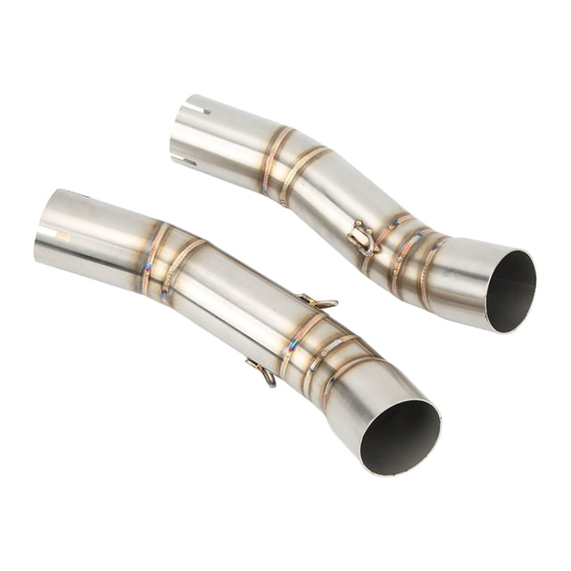 Tubo De Enlace Medio De Escape, Acero Inoxidable, 2 Piezas, Mano De Obra Exquisita, Tubo De Escape Medio De Motocicleta Para Moto