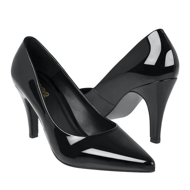 TACONES STYLO MUJER 2006 CHAROL NEGRO