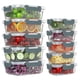 thumbnail image 1 of 10-pack glass food storage containers oven and freezer safe, 1 of 4