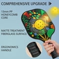 thumbnail image 2 of Pickleball Paddles Set Of 2, Fiberglass Surface, Vintage Floral Print, 4 Balls & Bag, 2 of 5