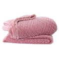 thumbnail image 2 of Nkmbld Faux Fur Throw Blanket for Couch, Thickened Taffeta Blanket Solid Color Bed Covering Blanket, Machines Washable, All-Season Use, Pink, 2 of 8