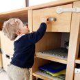 thumbnail image 2 of 10pcs Bébé Enfants Bébé Preuve Animaux de Compagnie Porte Réfrigérateur Armoire Tiroir Serrure de Sécurité Réfrigérateurs Toilettes Bébé Serrure de Sécurité 20 x 5cm, 2 of 8