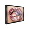 thumbnail image 4 of Stupell Industries Sparkle Lips & Disco Ball Novelty Painting Black Floater Framed Canvas Art Print Wall Art, 21 x 17, 4 of 10