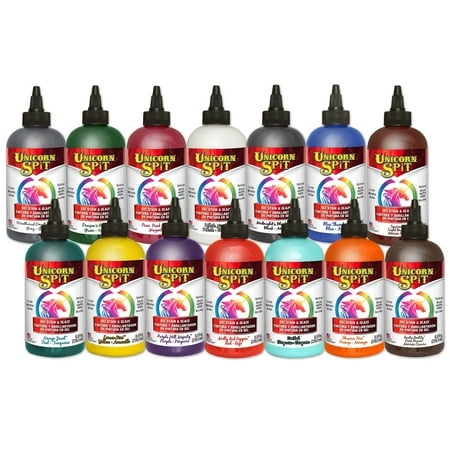 Unicorn SPiT Gel Stain & Glaze in One - 14 COMPLETE Paint Collection- 8oz - Includes New Colors ...