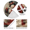 thumbnail image 2 of Ryvnso Christmas Tree Skirt Snowman with Roses Xmas Tree Skirts Ornament Home Decorations 35.4", 2 of 6