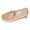 Khaki, variant on Rokment Womens Platform Wedge Loafers Fall Stylish Casual Solid Leather Memory Foam Chunky Heels Slip on Business Office Work Casual Shoes