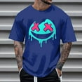 thumbnail image 4 of T-shirt d'Halloween pour Homme, T-Shirt Graphique d'Halloween pour Homme avec Imprimé, Haut Décontracté à Manches Courtes et Col Rond pour Costume et Usage Quotidien, 4 of 5
