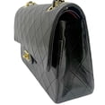 thumbnail image 4 of Pre-Owned CHANEL Matelassé 25 Double Flap Classic Chain Shoulder Bag, Lambskin, Black, Women's, 4 of 15