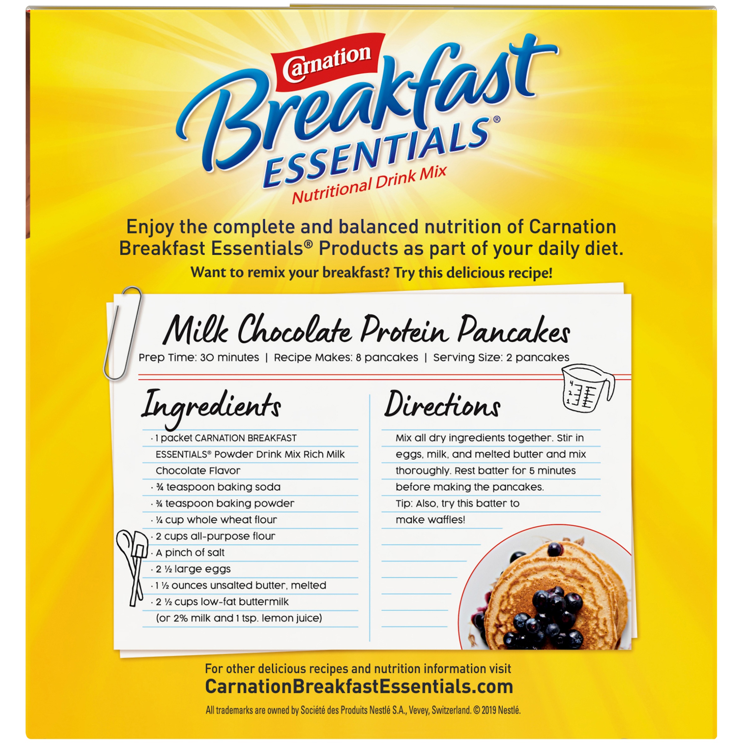 Carnation Breakfast Essentials Nutrition Facts Besto Blog