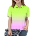 thumbnail image 3 of Piuwrlz T-Shirt Boy and Girls Solid Color Cotton Undershirt Short Sleeve Top Green Size 11-12Years, 3 of 8