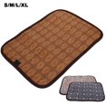 thumbnail image 2 of Summer Dog Mat Double-Sided Soft and Breathable Cat Sleeping Bed Brown L, 2 of 8
