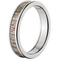 thumbnail image 2 of 4mm Half-Round Titanium Ring with a Mossy Oak Brush Camo Inlay, 2 of 3