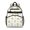 Daisy White Pattern, variant on Sunflower and Butterfly Black Pattern Cute School Backpack Bag for School with Padded Back and Adjustable Shoulder Straps 15.25"x11.5"x5.25"