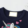thumbnail image 2 of Toddler and Little Girl's Casual Short Sleeve Tutu Skater Princess Dress - Unicorn 2T, 2 of 8