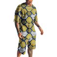 thumbnail image 1 of Conjunto de camiseta y pantalones cortos para hombre, talla grande, impreso en 3D, 1 of 1