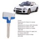thumbnail image 3 of Placa De Llave En Para Automóvil, 57497FE000 aleación De Metal En Para Llave De Automóvil Con Textura Exquisita Para Impreza 2002 A 2007, 3 of 7