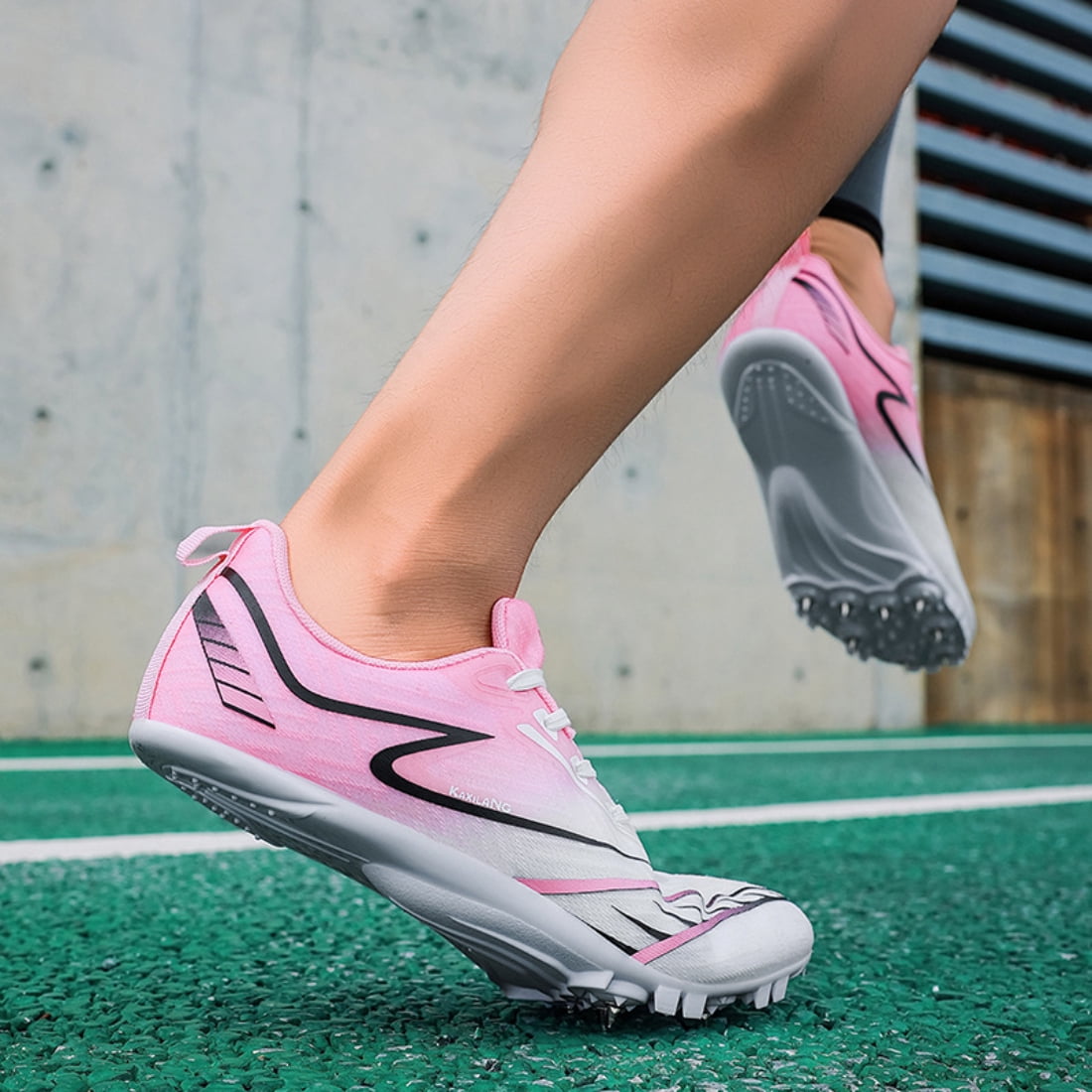 ChiVerve  Track and Field Shoes Men Women Kids Spikes Sneakers Full-Length Carbon Plate Track Race Jumping Sneakers Girls Professional Running Tarck Spikes Shoes Boys