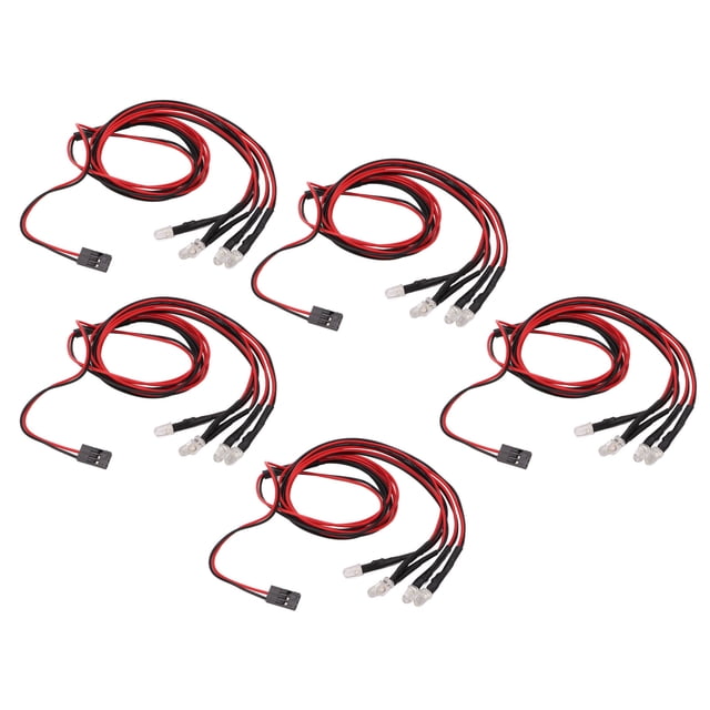 Kit de luces LED blancas para coche RC de 5mm, accesorios para vehículos con Control remoto superbrillantes para Traxxas