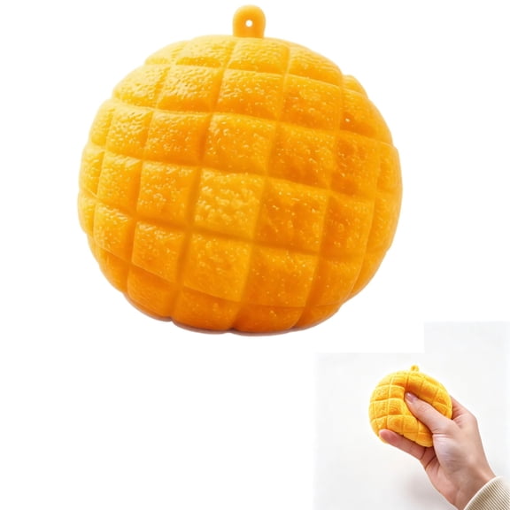 Pineapple Bun Crunchy Squishy Toy, Realistic Bread Shaped Crunchy Squishy Toys, Tactile Squishy Fidget Toys, Bakery Simulated Squeeze Piece for Desktop Ornament and Relaxing Casual Pastime