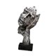 thumbnail image 2 of Escultura abstracta de cara, adorno de mesa, figura decorativa coleccionable para Plata, 2 of 9