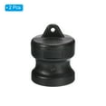 thumbnail image 3 of Conectores de bloqueo de cam de poliéster Uxcell, 1" Tapón de polvo de parte DP, Conectores de manguera de ranura de cam de polipropileno, Negro 2 Pcs, 3 of 5