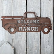 Rustic Truck Welcome Sign