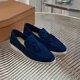 thumbnail image 4 of Willtoo Women's Suede Loafers with Tassels – Slip-On Dress Shoes for Casual– Fashionable & Comfortable Dark Blue, 4 of 4
