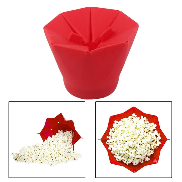 Recipiente de palomitas de maíz de aire recipiente de palomitas de maíz de silicona fabricante de palomitas de maíz resistente al calor perfecl Máquina para hacer palomitas de maíz para microondas
