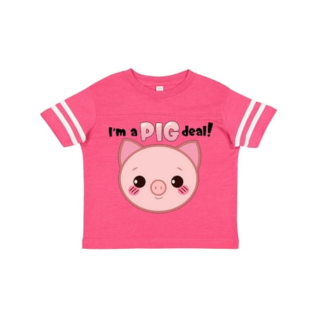 

Inktastic I m a Pig Deal Cute Pink Baby Pig Gift Toddler Boy or Toddler Girl T-Shirt
