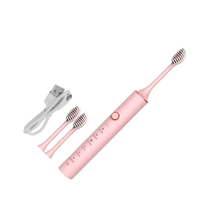 Bewildely Cepillos de dientes eléctricos Super Sonic para adultos Kid Smart Timer Whitening Juegos de accesorios de baño
