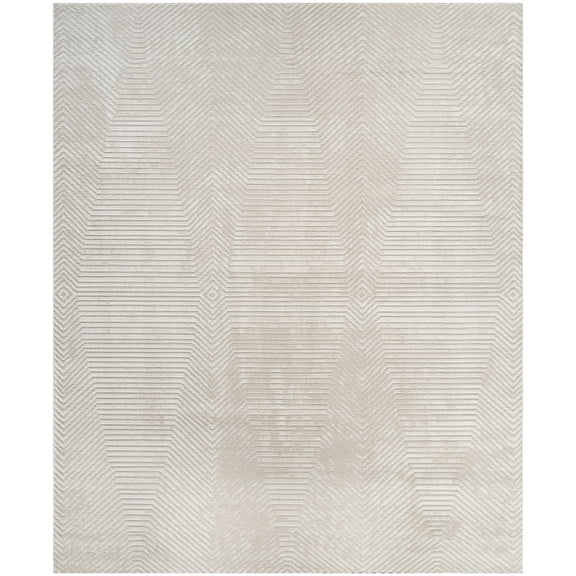 Nourison Dekor 7'10" x 9'10" Ivory Beige Modern Indoor Rug