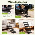 thumbnail image 4 of Heeyoo Foldable 7-Step  Lightweight Pet Stairs, Black, 4 of 10
