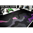 thumbnail image 5 of XXL Mouse Pad/Mat | (35.5''x15.8''x0.12'') Light Series Mousepad for Maximum Speed (Waterproof) Desk Pad | Black Gray and Purple Colors, Marble Topographic x Galaxy Style (Armatic - BP), 5 of 5