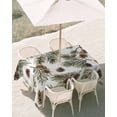 thumbnail image 3 of 52x70 Inch Outdoor Tablecloth with Umbrella Hole Zipper Rectangle Sage Green Christmas Rectangular Tablecloths Outside Waterproof Pine Cones Xmas Botanical Patio Table Cloth Cover for Picnic Party, 3 of 8