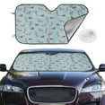 thumbnail image 3 of Lsque Dachshund Dog Car Windshield Sun Shade | Accordion Folding Style Auto Shade for Car Truck SUV Van | Blocks UV Rays Sun Visor Protector | Medium, 3 of 7