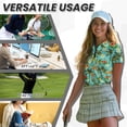 thumbnail image 7 of Binienty Palm Tree Husband Wife Matching Shirts Relaxed Short Sleeve Couples Matching Golf Shirts for Golf Running Sports ,Frangipani Classic Fit Quarter Zip Pullover, 7 of 7