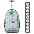 thumbnail image 2 of Tilami Rolling Backpack 19 inch with Lunch Bag Wheeled Laptop Backpack, 2 of 7