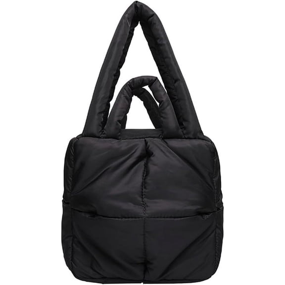 Kukuzhu Puffer Tote Bag for Women Quilted Lightweight Hobo Crossbody Shoulder Bag Soft Padded Shoulder Handbag Purse 2023