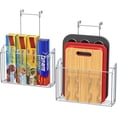 thumbnail image 1 of 2PK Over The Cabinet Door Organizer Holder, 1 of 5