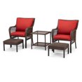 thumbnail image 4 of Hometrends Tuscany II 5 Piece Wicker Chat Set, 4 of 7