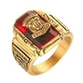 thumbnail image 2 of de cabeza de rojo vintage para hombre personalizado de acero inoxidable Tamaño de EE. UU. Zulema  Vintage anillo masculino, 2 of 8